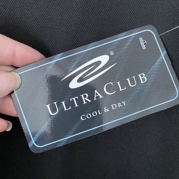 Ultra Club Guinness Cool and Dry Black Short Sleeve Polo Golf Shirt Size XL New - Picture 5 of 5